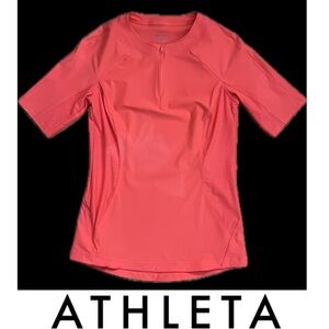 ☀️Pacifica II Tee Fitted Hip Length UPF Lycra Xtra Life Bright Orange Shirt S